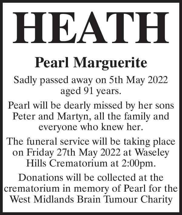 Pearl Marguerite Heath thumbnail.